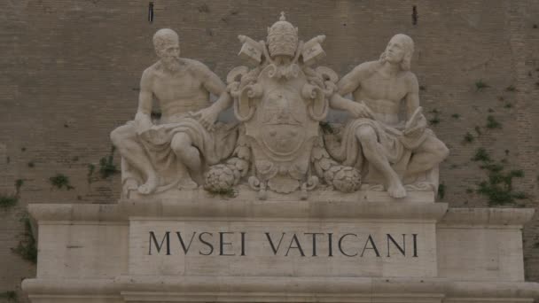 Szobrok Vatikáni Múzeumban — Stock videók