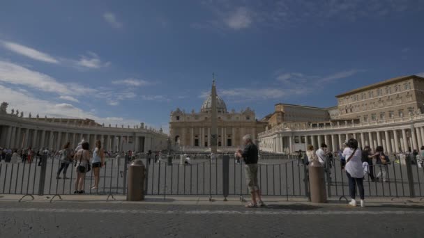 Vatikan Daki Aziz Peter Meydanı — Stok video