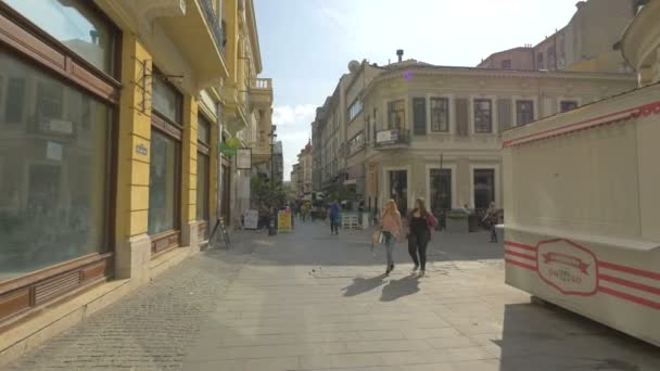 ブカレストの旧市街 — ストック動画