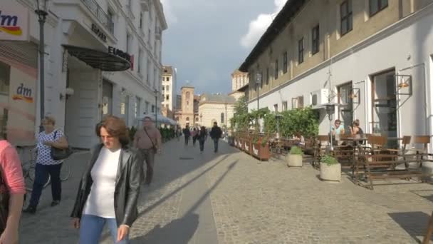 Promenader Caldarari Street — Stockvideo