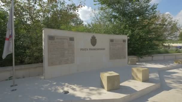 Vista Piazza Francofonia Bucarest — Video Stock