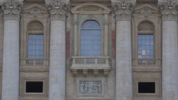 Três Janelas Basílica São Pedro — Vídeo de Stock