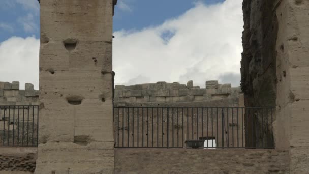 Kolom Dan Lengkungan Colosseum — Stok Video