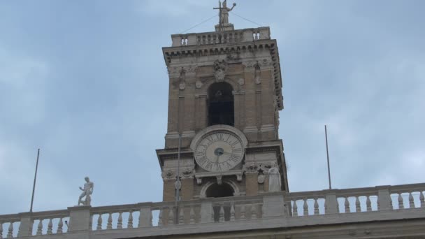 Torre Relógio Roma — Vídeo de Stock