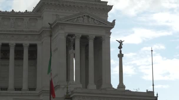 Altare Della Patria倾斜向上 — 图库视频影像