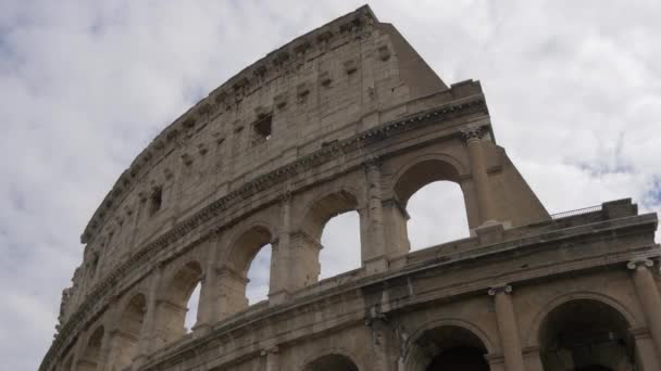 Alacsony Látószögű Kilátás Colosseum — Stock videók