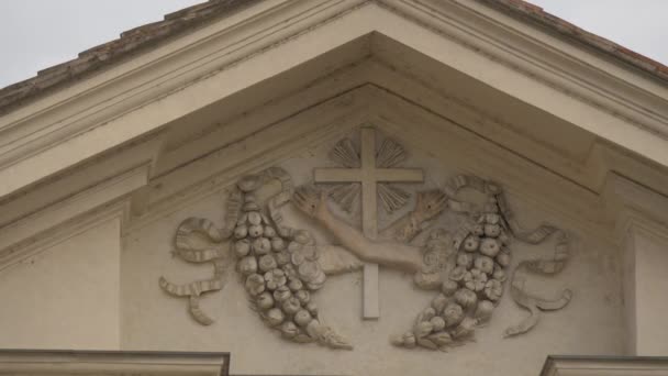 Bas Avlastning San Bartolomeo All Isola Kirke – stockvideo