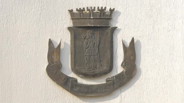 Inscripción Escudo Armas — Vídeos de Stock