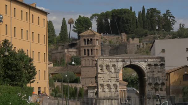 Arco Giano Roma Italia — Vídeos de Stock