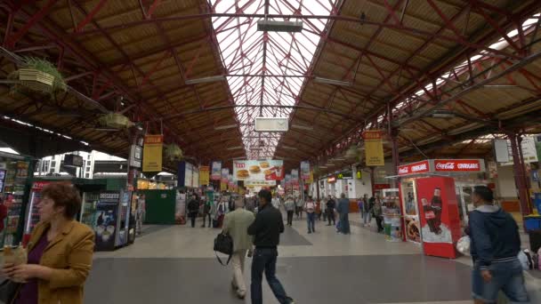 Passeggiate Nella Stazione Ferroviaria Nord Bucarest — Video Stock