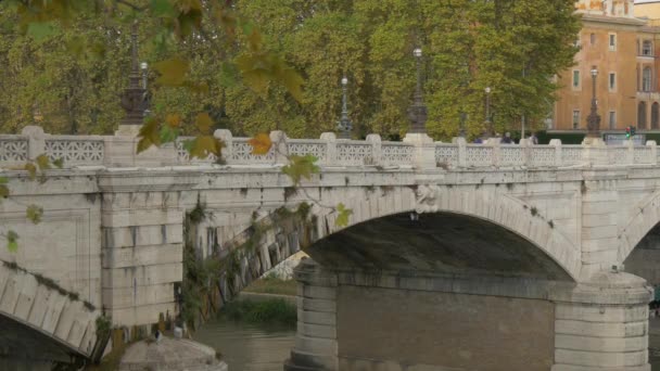 Ponte Giuseppe Mazzini Roma Italia — Vídeos de Stock