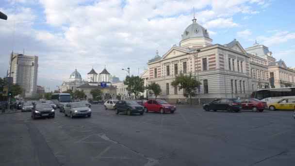 Guida Auto Bucarest — Video Stock