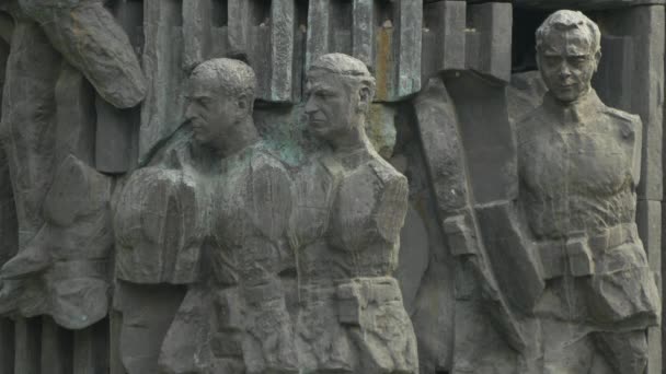 Monument Van Roemeense Infanterie — Stockvideo