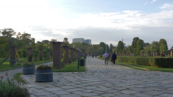 Roseninsel Herastrau Park Bukarest — Stockvideo