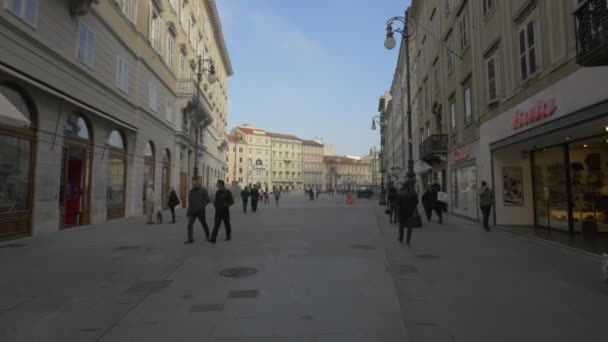 Persone Che Camminano Piazza Della Borsa — Video Stock