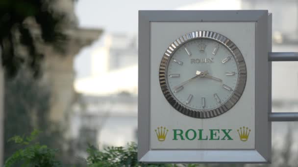 Вид Часы Rolex — стоковое видео