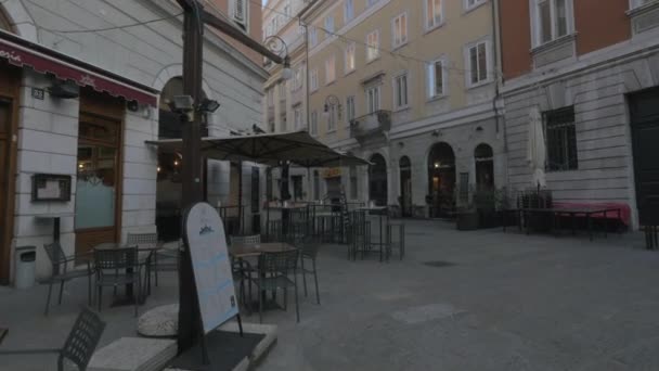 Torino Caddesi Ndeki Açık Hava Restoranları — Stok video