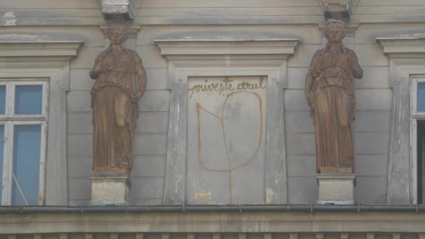 Graffiti Edificio — Vídeo de stock