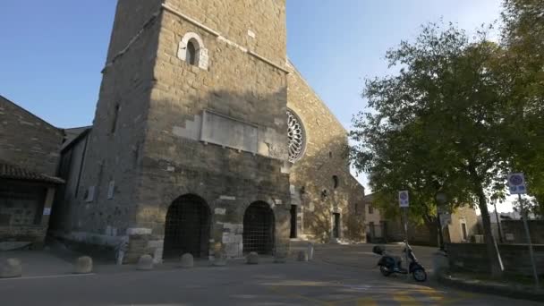 Cattedrale San Giusto Martire — Stok video