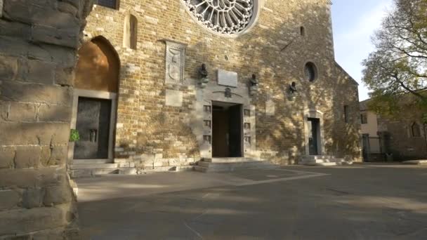 Główne Wejście Cattedrale San Giusto Martire — Wideo stockowe