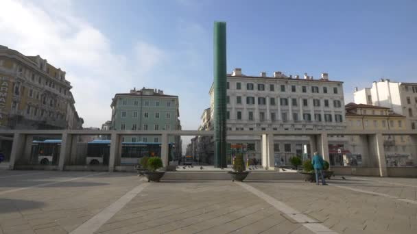 Piazza Carlo Goldoni Trieście — Wideo stockowe