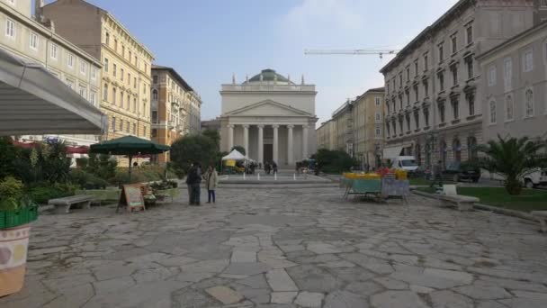 Świeże Stragany Piazza Sant Antonio Nuovo — Wideo stockowe