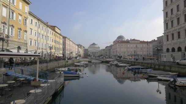 Canal Grande Trieste — Video Stock