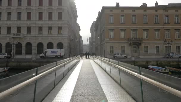 Ponte Curto Trieste — Stock Video