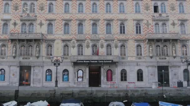 Vista Dall Alto Palazzo Gopcevich Trieste — Video Stock