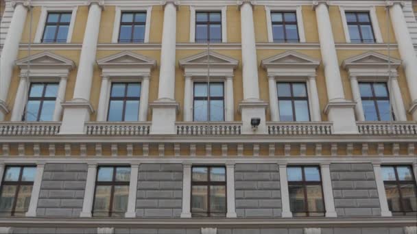 Post Och Telegrafmuseets Fasad Trieste — Stockvideo