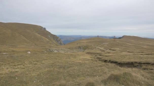 Zone Montagne Avec Herbe Séchée — Video