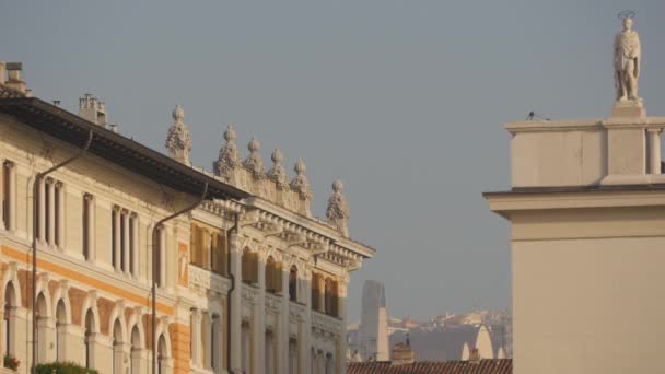 Patung Atap Trieste — Stok Video