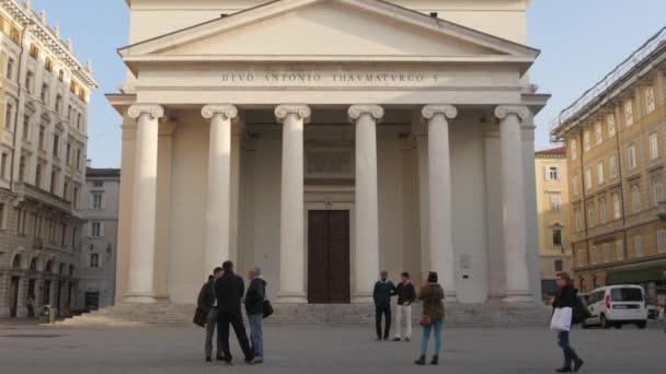 Chiesa Sant Antonio Taumaturgo Trieste — Video Stock