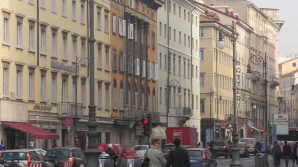 Vista Sulla Strada Trieste — Video Stock