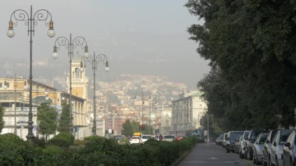 Vista Ciudad Trieste — Vídeos de Stock