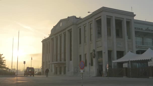 Edificio Tramonto Trieste — Video Stock