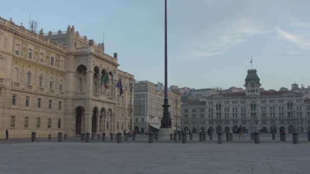 Piazza Unita Terstu — Stock video