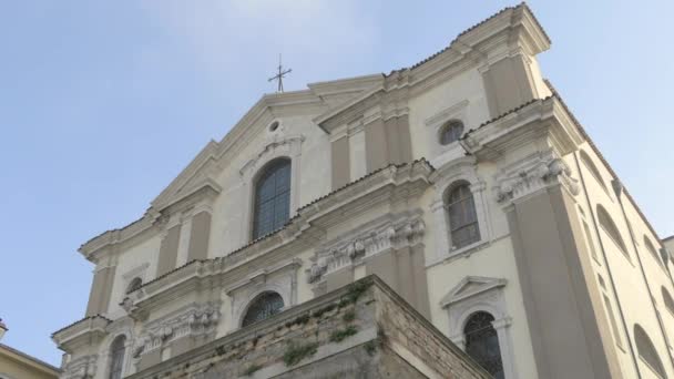Sanctuary Santa Maria Maggiore Triëst — Stockvideo