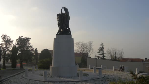 Monumento Los Héroes Primera Guerra Mundial Trieste — Vídeos de Stock