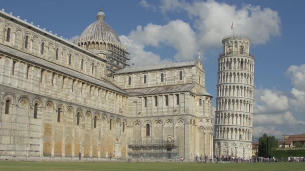 Katedralen Pisa Och Lutande Tornet Pisa — Stockvideo