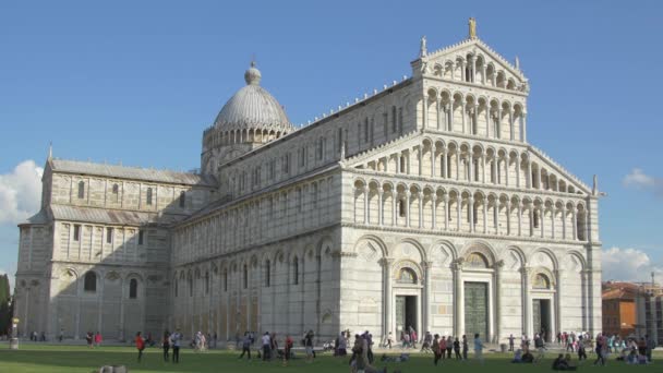 Καθεδρικός Ναός Της Πίζας Στην Piazza Del Duomo — Αρχείο Βίντεο