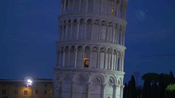 Inclinazione Della Torre Pendente Pisa — Video Stock