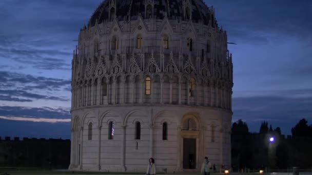 Incline Batistério São João Pisa — Vídeo de Stock