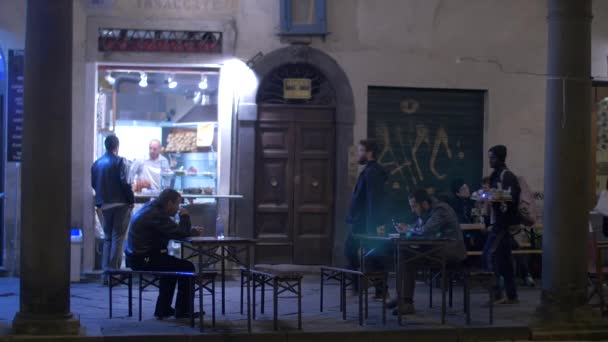 Pisa Daki Açık Hava Restoranı — Stok video