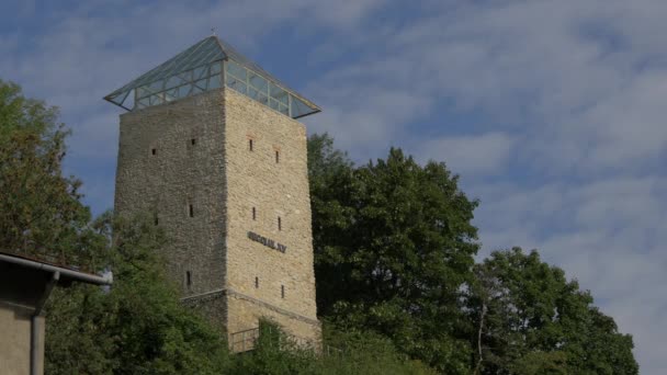 Turnul Negru Dealul Straja Brasov — Videoclip de stoc