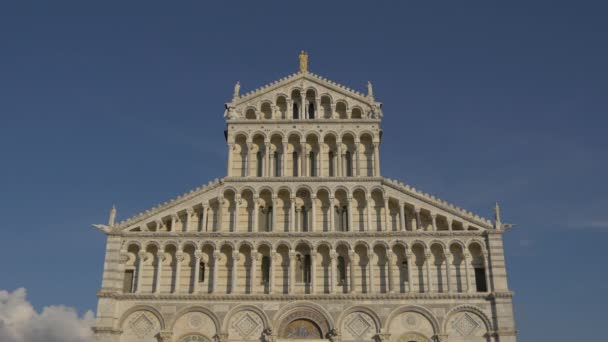 Fachada Catedral Pisa — Vídeo de stock