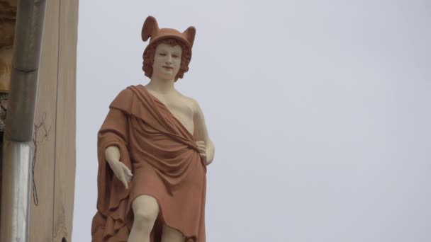 Vista Estátua Hermes — Vídeo de Stock