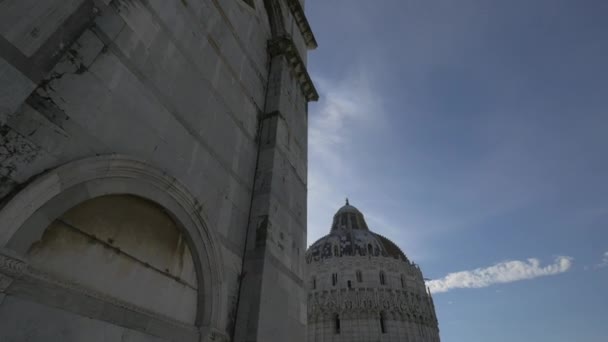 Marmorväggarna Katedralen Pisa — Stockvideo