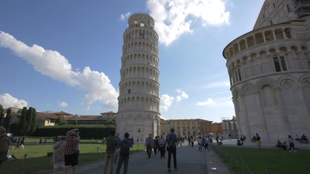 Tornet Pisa Piazza Del Duomo — Stockvideo