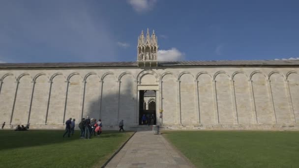 Das Monumentale Camposanto Pisa — Stockvideo